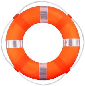 20Inch Life Ring Buoy Swimming Foam Ring, Pool Foam Ring Swimming Pool Safety Throwing Ring with Perimeter Rope, Wall Decoration