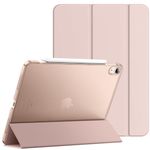 JETech Case for iPad Air 11-Inch M2 (2024), iPad Air 5/4 (2022/2020 5th/4th Generation 10.9-Inch), Slim Stand Hard Back Shell Cover with Auto Wake/Sleep (Rose Gold)