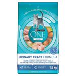 Purina ONE +Plus Dry Cat Food, Urinary Tract Formula Chicken - 1.8 kg Bag