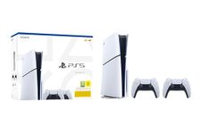 Playstation Sony, 5 Édition Standard, PS5 avec 2 Manettes Sans Fil DualSense, Couleur : Blanche