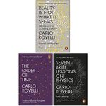 Carlo Rovelli Collection 3 Books Set (Reality Is Not What It Seems, The Order of Time, Seven Brief Lessons on Physics)