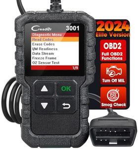 LAUNCH Creader 3001 OBD2 Scanner, Engine Fault Code Reader Mode 6 CAN Diagnostic Scan Tool for All OBDII Protocol Cars Since 1996, Lifetime Free Update