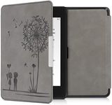 kwmobile Cover Compatible with Amazon Kindle Paperwhite (10. Gen - 2018) Cover - eReader Case - Dandelion Love Grey