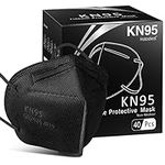 Hotodeal KN95 Face Mask 40 PCs, Bla