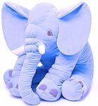 Little Innocents® Fibre Filled Stuffed Animal Elephant Soft Toy for Baby of Plush Material Hugging Pillow for Toddlers (Blue 40cm)