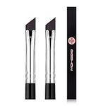 Eyeliner Makeup Brush 2Pcs Makeup Angle Eyebrow Kabuki Brush Eigshow Portable Eye Powder Foundation Brush, Beauty Cosmetic Tool