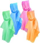 Beedove Rain Poncho for Kids, 4 PCS