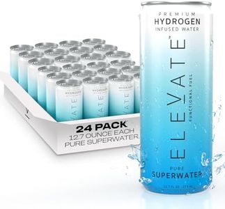 ELEVATE SUPERWATER Premium Hydrogen Water (24 pack). Highest Hydrogen (3-5 PPM) and Lowest -650 ORP. Supports Recovery, Energy, Hydration, Focus, and Endurance. BACKED BY SCIENCE.