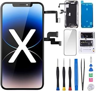 for iPhone X Screen Replacement 10 5.8” with Ear Speaker Proximity Sensor, 3D Touch LCD Display Digitizer Full Assembly Repair Kit Front Earpiece Glass Magnetic Screw Mat Fix Tools A1865, A1901, A1902