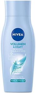 NIVEA Volume & Strength pH Balance Shampoo (50 ml), Volume Shampoo with Bamboo Extract, Silicone-Free and Vegan Hair Shampoo for Visible Volume and Radiant Shine