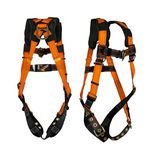 Malta Dynamics Warthog Full Body Harness with Tongue Buckle Legs & X-Pad (X-Small), OSHA/ANSI Compliant