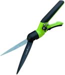 Garden Guru Hand Grass Clipper Scissors – Rotating Cutter Head with Safety Lock – Rust Proof High Carbon Steel Blades – Soft Comfort Grip Handles – Perfect for Lawn Edging, Shrubs, Flowers, Gardening