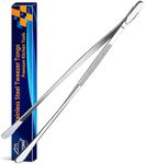 JETKONG 12-Inch Fine Tweezer Tongs Long Cooking Tweezer Stainless Steel Kitchen Tweezers
