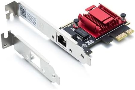 ipolex 2.5GBase-T PCI Express Network Adapter NIC, PCIe to 2.5 Gigabit Ethernet Network Card with Realtek RTL8125 Controller, Single RJ-45 Port, PCIe 2.1 x1, Support Windows Server/Ubuntu/CentosDebian