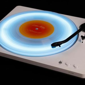 MANAYO RGB LED Acrylic Platter Upgrade for Audio-Technica AT-LP70X, Precision-Fit Frosted Turntable Slipmat with Multi-Mode Light Strip, LP70X Series Accessories