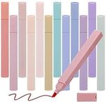 RosewineC 12 Pack Aesthetic Cute Highlighters Assorted Colors Pastel Highlighters with Soft Chisel Tip Bible Highlighters Marker Pens No Bleed for Journaling Notes School Office Supplies