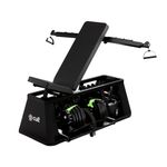 Cult 4 in 1 Multi Home Gym with Cable Crossover, Adjustable Bench, Dumbbell & Weights Storage Rack | 300 Kg Capacity | 8-Level Incline/Decline | 3 Resistance Levels | Perfect for Home Gym