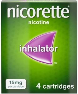 Nicorette Inhalator, 15 mg, 4 Cartridges (Stop Smoking Aid)