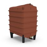 Tiger Wormery 4 Tray Worm Composter Terracotta Garden Compost Bin - Food Waste Recycling with Stackable Trays Built In Liquid Fertiliser Tap Digital User Manual - EXCLUDES TIGER WORMS