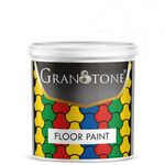 GRANOTONE Floor Paint 1 Litre White Colour Polyurethane and Acrylic Polymer Based Concrete Sealer Anti Slip Thick and Durable for Cement Floor and Tiles Made in India