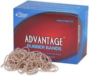 Alliance Rubber 26109 Advantage Rubber Bands Size #10, 1/4 lb Box Contains Approx. 925 Bands (1 1/4" x 1/16", Natural Crepe)