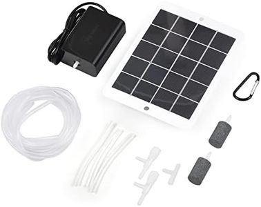 Solar Powered Air Pump, Solar Pond Aerator Pump Oxygenator Kit for Aquarium Fish Tanks with 3W 5V Panel for Pond Restore Oxygen Level 6.3x4.7in