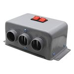 12V Car Heater, 3 Hole Car Winter Fast Heating Warmer Frost Demister Removing, Low Noise Car Defroster, Portable Electronic Fan Auto Windshield Window Defogger for Lorry Campervan Truck (600W‑800W)