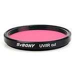 SVBONY Telescope Filter UV IR Cut Block Filter Infra Red Filter CCD Camera for Astrophotography Telescope UV Filter 2 inch Threads for DSLR Camera