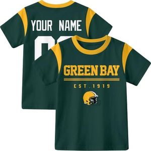 INAOO Green Bay T-Shirt for Kids Clothes Short Sleeve Custom Gifts