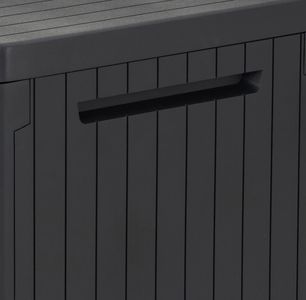 Keter City 113L Outdoor Storage Box – Grey Wood Effect, Weather Resistant