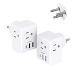 2 Pack Israel Power Adapter, One Be