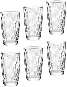 Bormioli Rocco Diamond Cool Glass 6-Pieces Set, 47 cl Capacity, Transparent