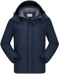 CAMEL CROWN Men's Mountain Ski Snow Jacket Waterproof Winter Coat Snowboarding Windbreaker Windproof Warm Hooded Snow Coat Blue XXXL