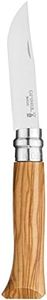 Opinel Traditional Folding Pocket Knife with Olive wood Handle, 8.5 cm Blade