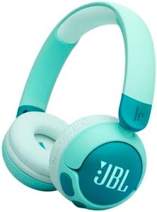 JBL Junior 320BT, JBL Safe Sound <85dB, Parental Control with Customizable Volume & Playtime, Easy Monitoring, Built-in mic, 50-Hour Battery Life, Green