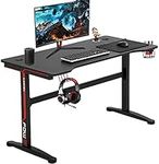 FDW Computer Gaming Desk with Cup Holder Headphone Hook PC Computer Desk Ergonomic Gaming Table Gamer Workstation for Player