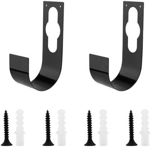 CHUEHKAK 2 pezzi, supporto per tubo dell'acqua da giardino, per tubo da giardino, supporto per tubo d'irrigazione, colore nero, per tubi da giardino, con 4 viti, 4 tubi di dilatazione
