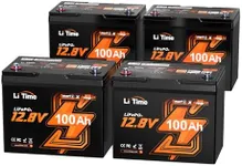 LiTime 4 Pack 12V 100Ah RV Lithium 