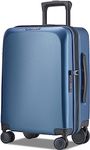 Verage Luxe Freeland Cabin & Check-in Hardsided Trolley Bags for Travel, Expandable Hardshell Suitcase with Spinner Wheels, TSA Approved Lock Luggage (Checked-Large 29-Inch, Blue)