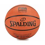 Spalding Varsity TF-150 Rubber Basketball with Free Air Needle (Size-7, Color: Orange), Pack of 1