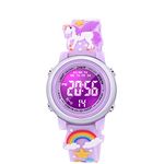 VAPCUFF 3D Cartoon Waterproof Watches for Girls with Alarm - Best Toys Gifts for Girls Age 3-12