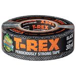 T-Rex Tape Heavy Duty Duct Tape with UV Resistant & Waterproof Backing for Ferociously Strong Repairs, 1.88" x 30 yd, Black, 1 Roll