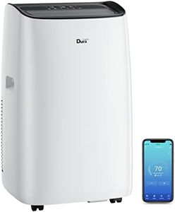 DuraComfort Smart Portable Air Conditioners, 12000 BTU(Ashrae) /8150 BTU (SACC) Quiet AC Unit, Built-in Dehumidifier and Fan Modes, Mobile App, Cools up to 450 Sq. Ft, White
