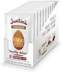 Cinnamon Almond Butter Squeeze Packs by Justin's, Gluten-Free, Non-GMO, Responsibly Sourced, Pack of 10 (1.15oz Each)