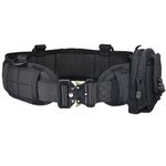 Finderomend Tactical Battle Belt Set,Molle Tactical Belt Duty Belt with Metal Quick-Release Buckle,Tactical Belt Pouch