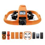 HOVERAir AQUA Flying Camera, IP67 Waterproof Follow Me Drone with Camera for Water Sports with 34mph, 10+ Flight Modes, 4K 100 fps Slow Motion, HDR Video, Manual Control (Land & Sea Combo)