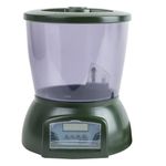 POPETPOP Auto Feeder Automatic Fish Feeder LCD Display Feeder Timer Fish Food Dispenser Fish Tank Feeder for Aquarium Fish Pond Fish Tank Home (Green Electrical Timer