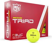 Wilson Staff Triad Golf Ball - 12 Balls - Yellow