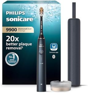 Philips Sonicare DiamondClean Prestige 9900 - Sonic Electric Toothbrush with 1x A3 Premium All-in-One Brush Head and Charging Case in Midnight Blue (Model HX9992/12)