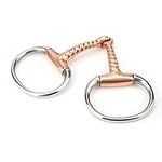 Horse Snaffle,All Purpose Ring Snaffle Bit Stainless Steel Western Bit Roller Horse Stiff-Bit Toys